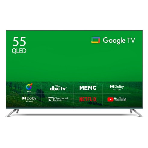   더함 4K UHD QLED 구글 OS TV, 139cm(55인치), UA551QLED VA SH 2023C1, 스탠드형, 고객직접설치