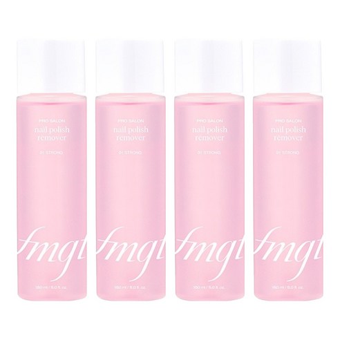 더페이스샵 fmgt 프로 살롱 네일 리무버 스트롱, 150ml, 4개