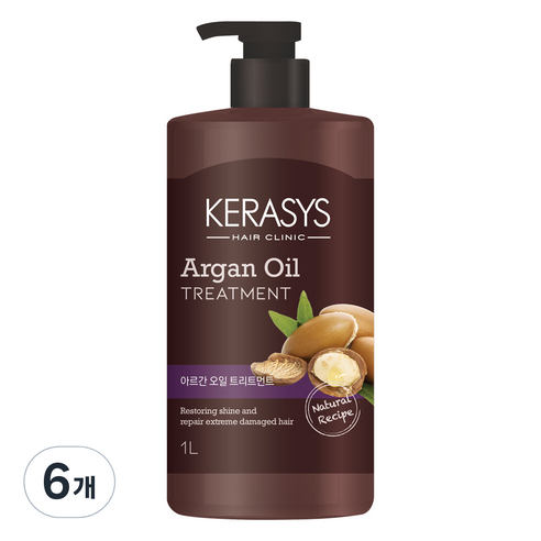 케라시스 아르간오일 헤어트리트먼트, 1L, 6개