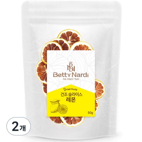 베티나르디 건조과일 슬라이스 레몬, 50g, 2개