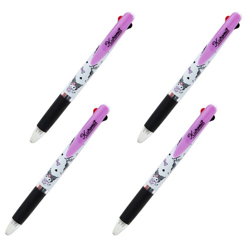 제트스트림 산리오 3색 볼펜 0.5mm, 쿠로미, 4개