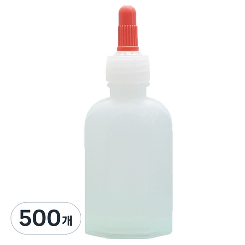 일회용 PE 긴뚜껑 약병 45ml, 500개