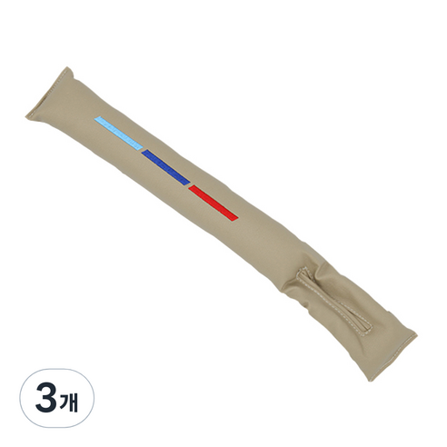 엠노블 차량용 스티치 틈새쿠션, 베이지, 3개