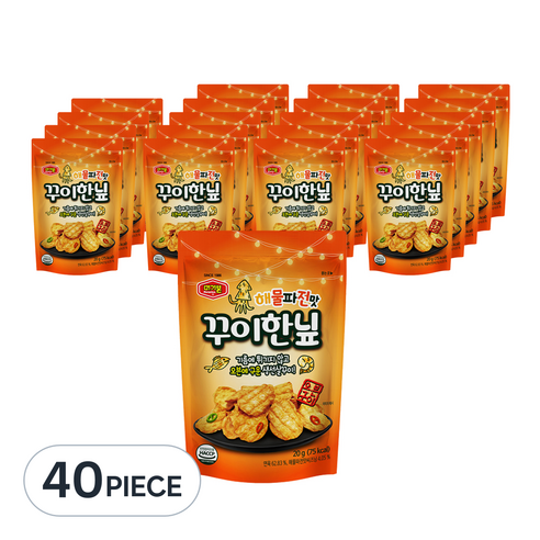 머거본 해물파전맛 꾸이한닢, 20G, 40PIECE