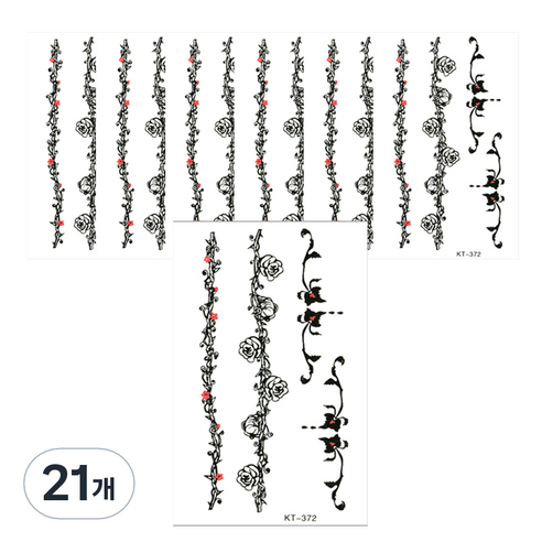 파티복닷컴 타투스티커, KT-372, 21개