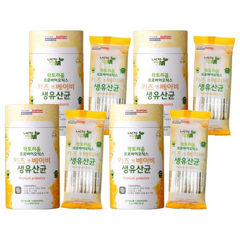락토리움 프로바이오틱스 키즈 앤 베이비 생유산균, 50g, 4개
