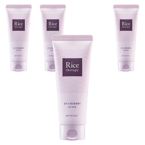 온더바디 라이스테라피 쌀겨 스크럽 폼 클렌저, 150ml, 4개