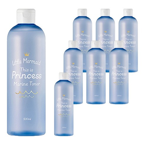 뷰티레시피 리틀머메이드 프린세스 마린토너, 500ml, 8개
