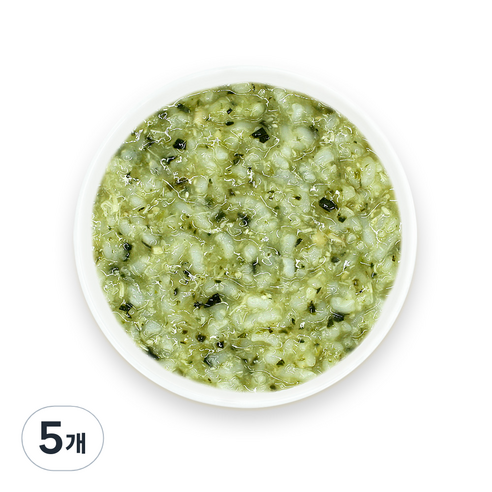 짱죽 실온 이유식 중기, 160g, 5개, 그린야채닭죽