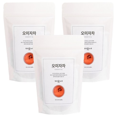 청년농원 저온가공 오미자차 삼각티백, 1g, 50개입, 3개