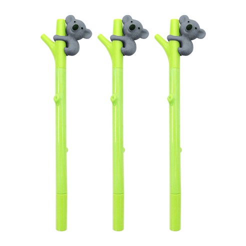 투영디자인 코알라 젤펜 0.5mm, 차콜, 3개입