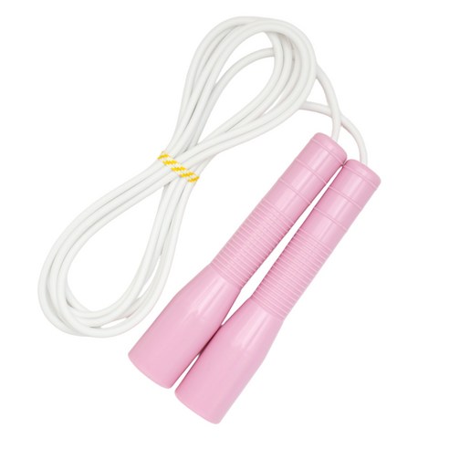 제이에프로프 어린이 스피드 줄넘기, 베이비핑크 + 흰줄