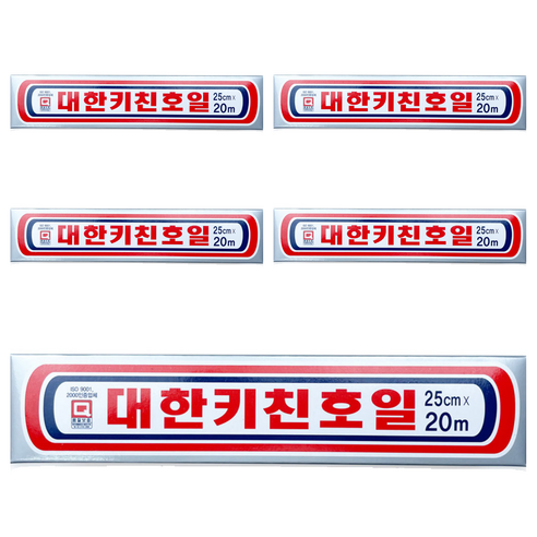 대한웰빙은박접시 키친호일 25cm x 20m, 5개