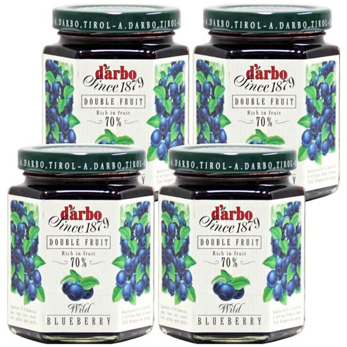 다보 다보블루베리잼, 200g, 4개