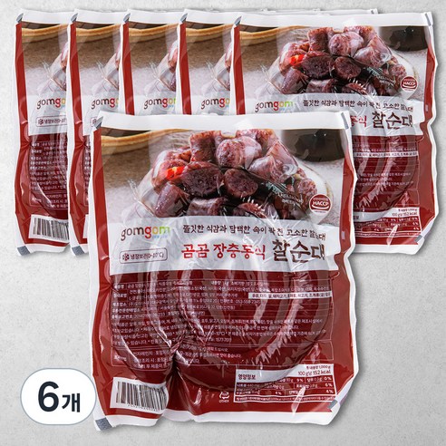 곰곰 장충동식 찰순대, 1kg, 6개
