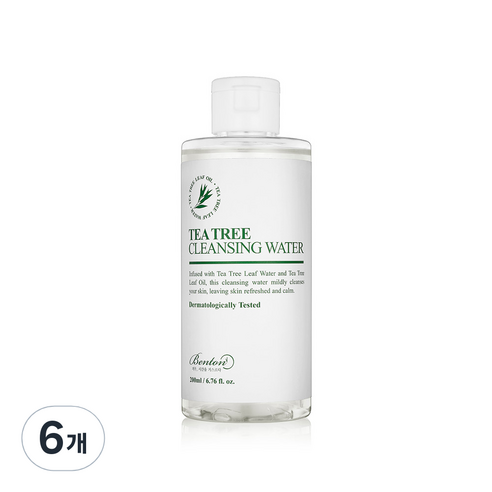 벤튼 티트리 클렌징 워터, 200ml, 6개