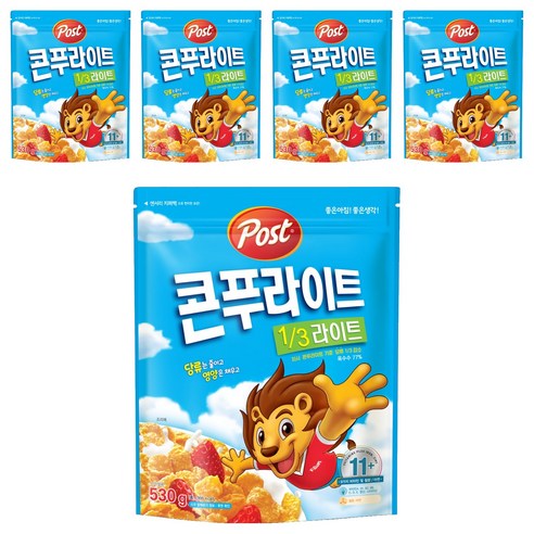 포스트 콘푸라이트 라이트 시리얼, 530g, 5개