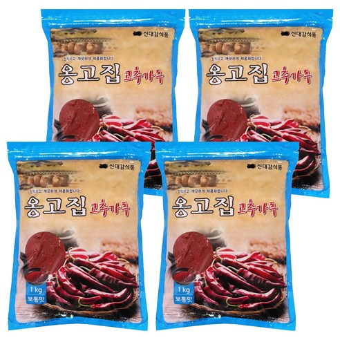 신대감 옹고집 고추가루 보통맛 김치 양념용, 1kg, 4개