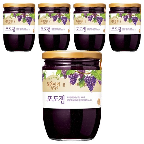 복음자리 포도잼, 620g, 5개