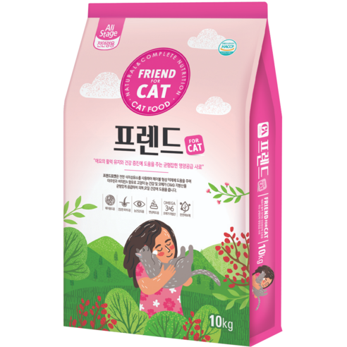 제일펫푸드 전연령용 프렌드포캣 건식사료, 곡류, 10kg, 1개