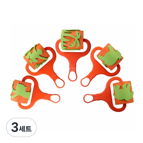 EVA 대형 롤러 5종 세트, 정글 랜덤발송, 3세트