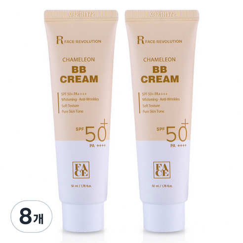 페이스레볼루션 카멜레온 비비크림 SPF50+ PA++++, 8개, 50ml
