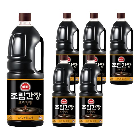 해표 조림간장, 1.8L, 6개