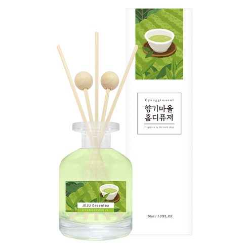 향기마을 실내용 홈 디퓨저 150ml, 제주녹차, 1개
