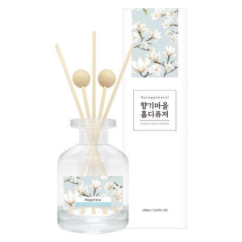 향기마을 실내용 홈 디퓨저 150ml, 목련, 1개