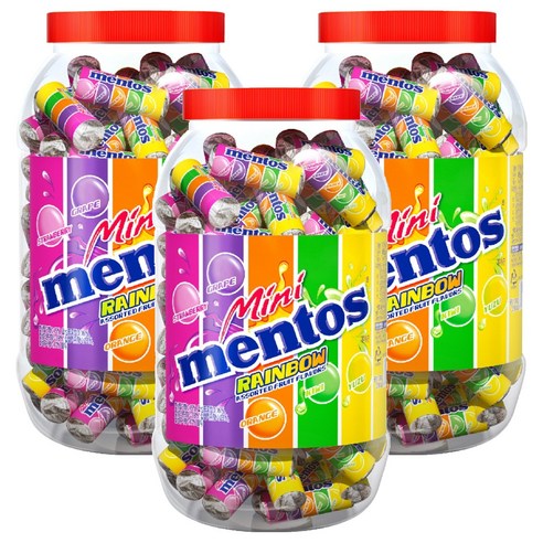 멘토스 미니멘토스 뉴레인보우, 1kg, 3개