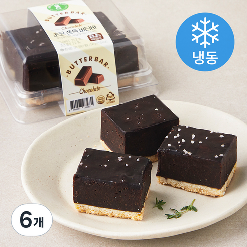그린래빗 초코 쫀득 버터바 (냉동), 240g, 6개