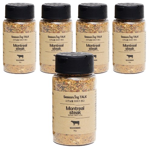 시즈닝톡 몬트리얼 스테이크 시즈닝, 90g, 90ml, 5개