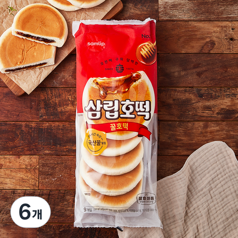 삼립 꿀호떡, 513g, 6개
