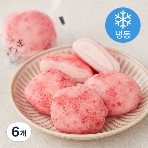 나무새 딸기크림 품은 찹쌀모찌 (냉동), 40g, 4개입, 6개