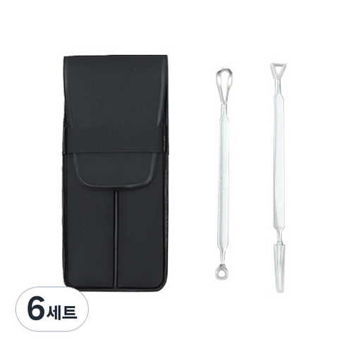 나리 미니 피지 압출기 세트, 혼합색상, 6세트