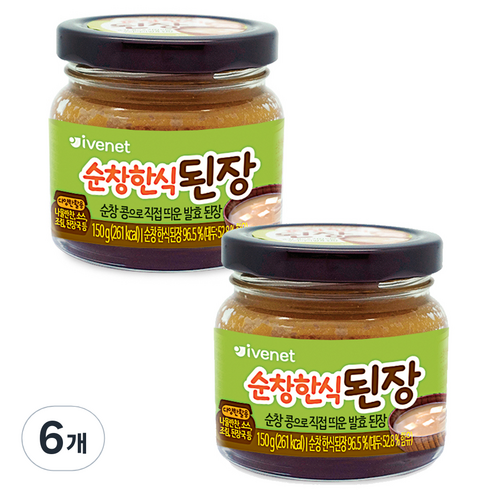 아이배냇 순창 한식 된장, 6개, 150g