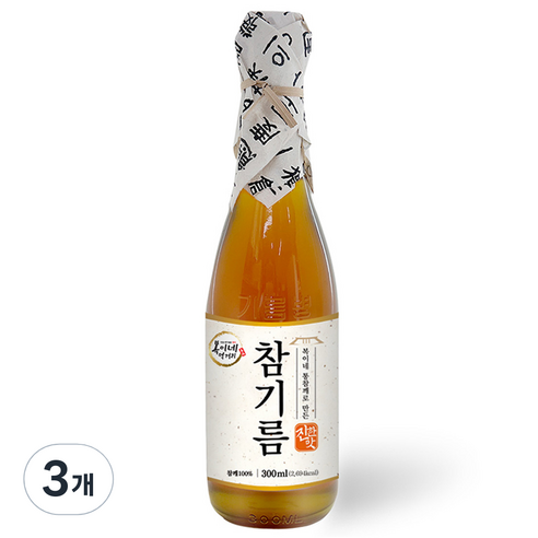 복이네먹거리 통깨로 만든 진한맛 참기름, 300ml, 3개