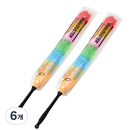 리버그린 무지개 먼지털이개, 블랙, 6개
