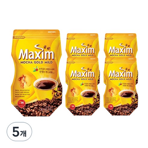 맥심 모카골드 마일드 원두커피믹스, 170g, 1개입, 5개
