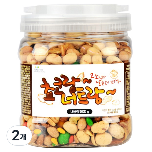 투데이넛 쵸코랑 너트랑, 800g, 2개