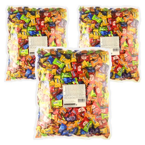 일광제과 뉴 후루츠 캔디, 3kg, 3개