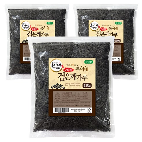 복이네먹거리 볶음 검은깨가루, 110g, 3개