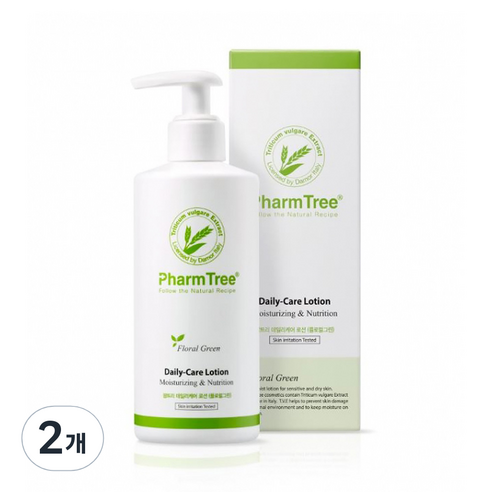 팜트리 데일리케어 로션 플로럴그린, 300ml, 2개
