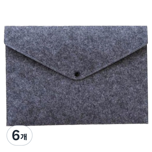 통근창고 문서보관 A4서류 파일 케이스 330 x 240 mm, 그레이, 6개