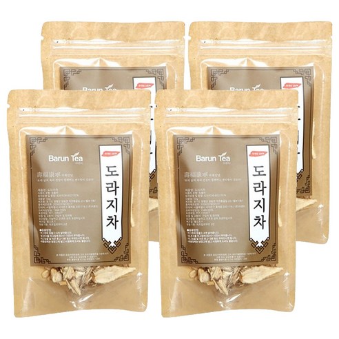 바른티 국내산 도라지차, 50g, 1개입, 4개