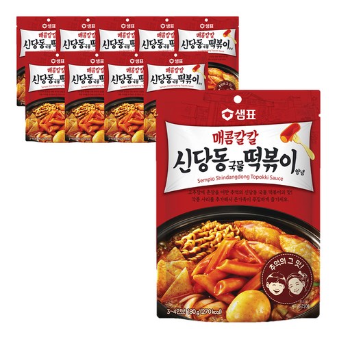 샘표식품 신당동국물떡볶이 양념 180g X 5개, 20개