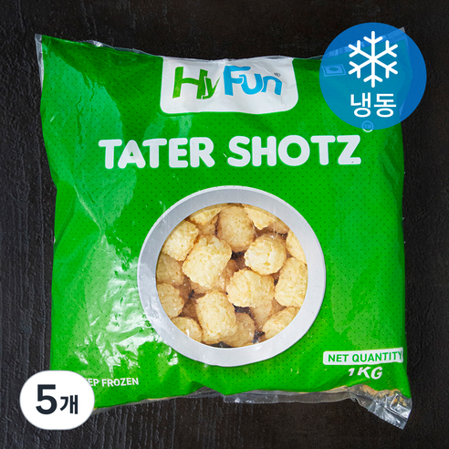 테이터샷 감자튀김 (냉동), 1kg, 5개