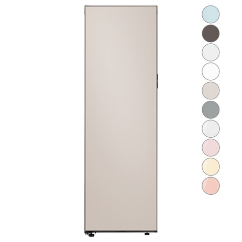 [색상선택형] 삼성전자 BESPOKE 냉장고 1도어 키친핏 409L 좌개폐 방문설치, RR40C7805AP