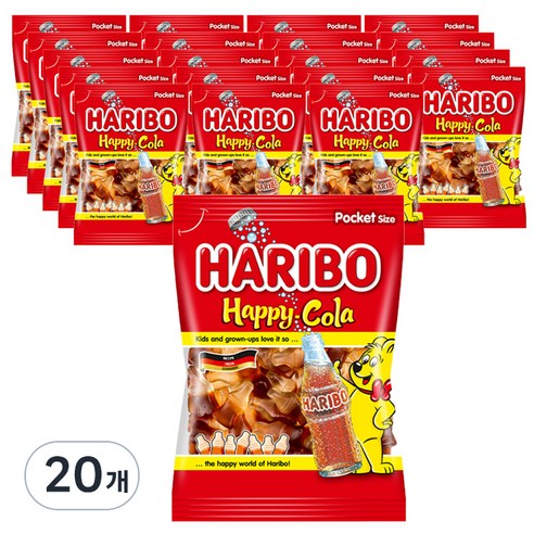 하리보 해피 콜라, 100g, 20개