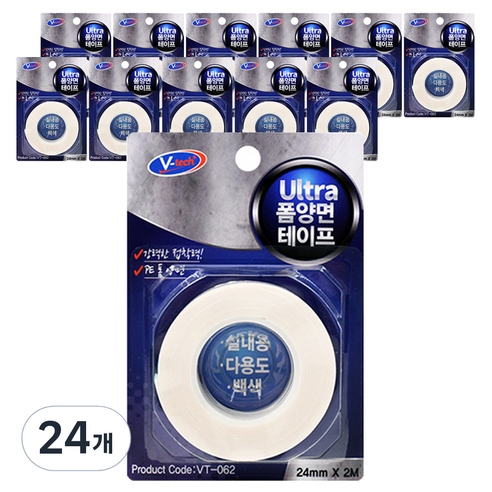 브이텍 울트라 폼 양면 테이프, 24개